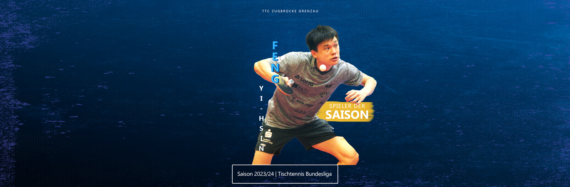 The “TTBL Player of the Season”: Feng Yi-Hsin from TTC Zugbrücke Grenzau