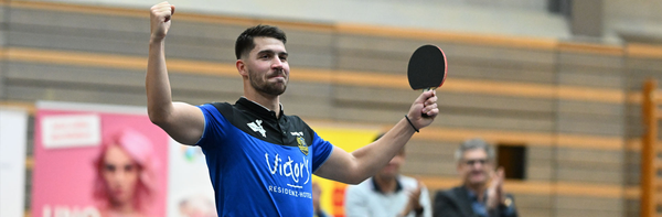 Der „TTBL-Spieler des Monats Dezember“: Patrick Franziska vom 1. FC Saarbrücken TT