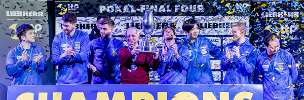 Fan Zhendong holt ersten Titel in Deutschland: Saarbrücken gewinnt das Liebherr Pokal-Final Four